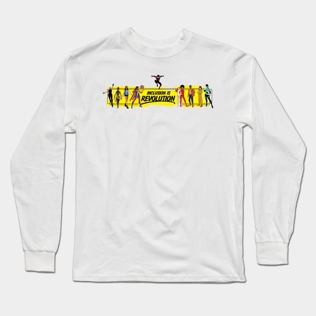 (Yellow Band) Inclusion Is Revolution Long Sleeve T-Shirt by ForAllNerds